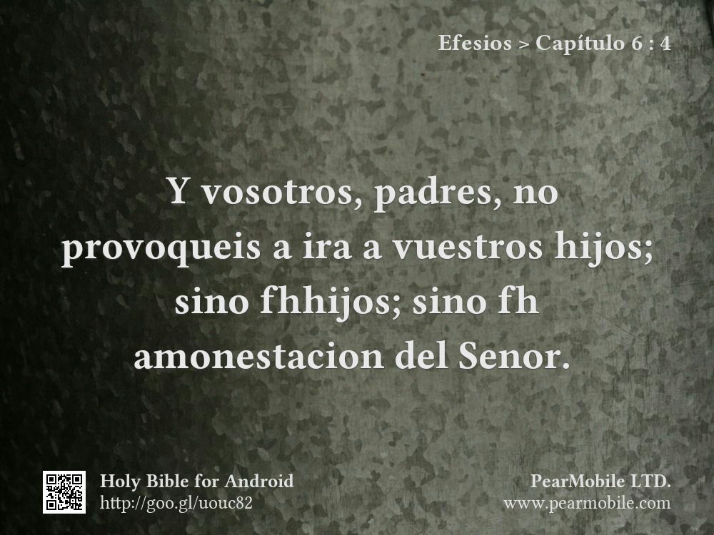 Efesios, Capítulo 6:4